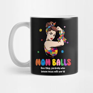 Autism Mom Balls Power Gift For Woman Mother's Day Mug